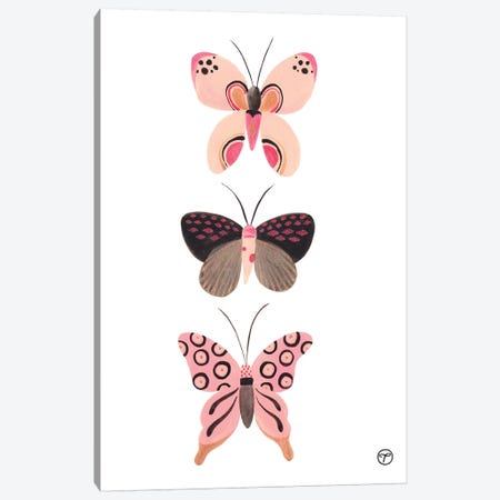Butterfly Trio Canvas Print #CTA15} by CreatingTaryn Canvas Wall Art