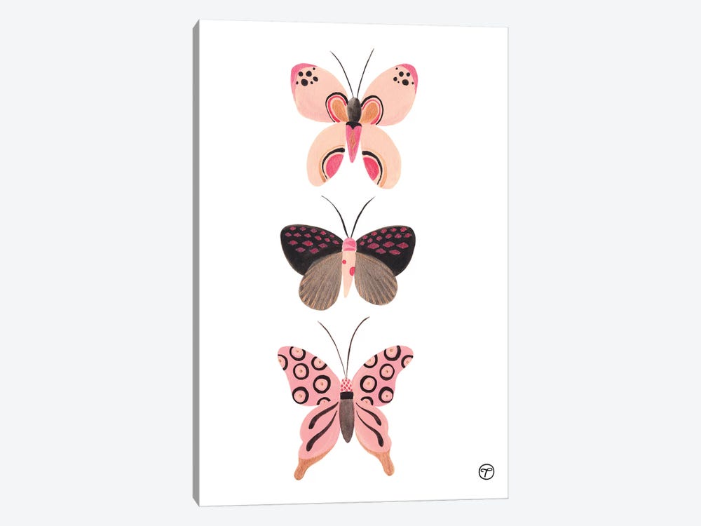 Butterfly Trio 1-piece Canvas Artwork