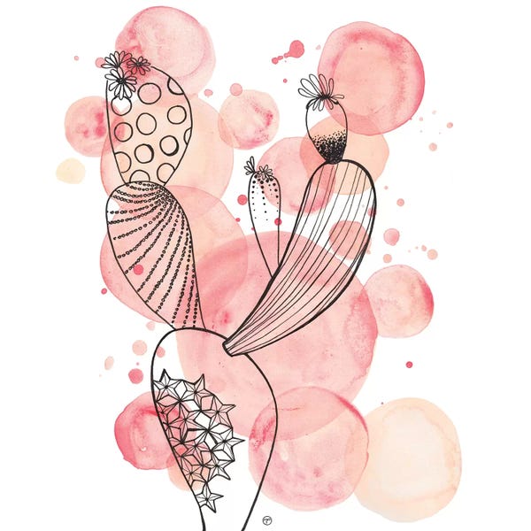 Cactus And Bubbles Large Paper