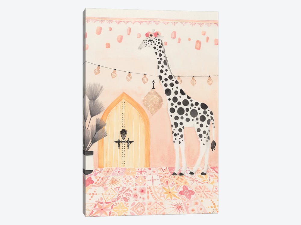 Giraffe In Morocco by CreatingTaryn 1-piece Canvas Art Print