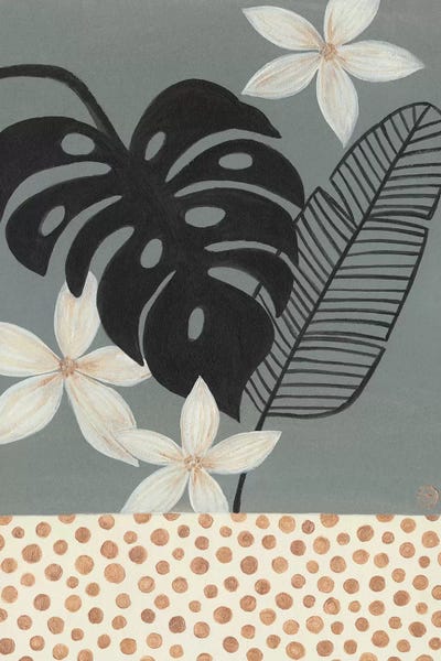 Floral & Botanical Patterns: Grey Tropics by CreatingTaryn