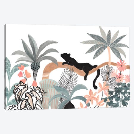 Jaguar In The Jungle Canvas Print #CTA39} by CreatingTaryn Canvas Print