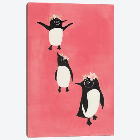 3 Penguins Canvas Print #CTA3} by CreatingTaryn Canvas Artwork