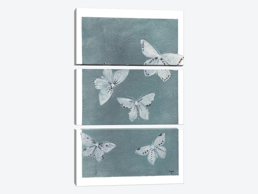 Midnight Butterflies 3-piece Art Print