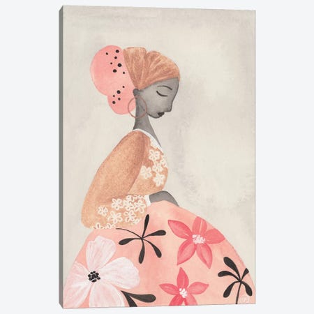 Motherhood Floral Skirt Canvas Print #CTA45} by CreatingTaryn Art Print