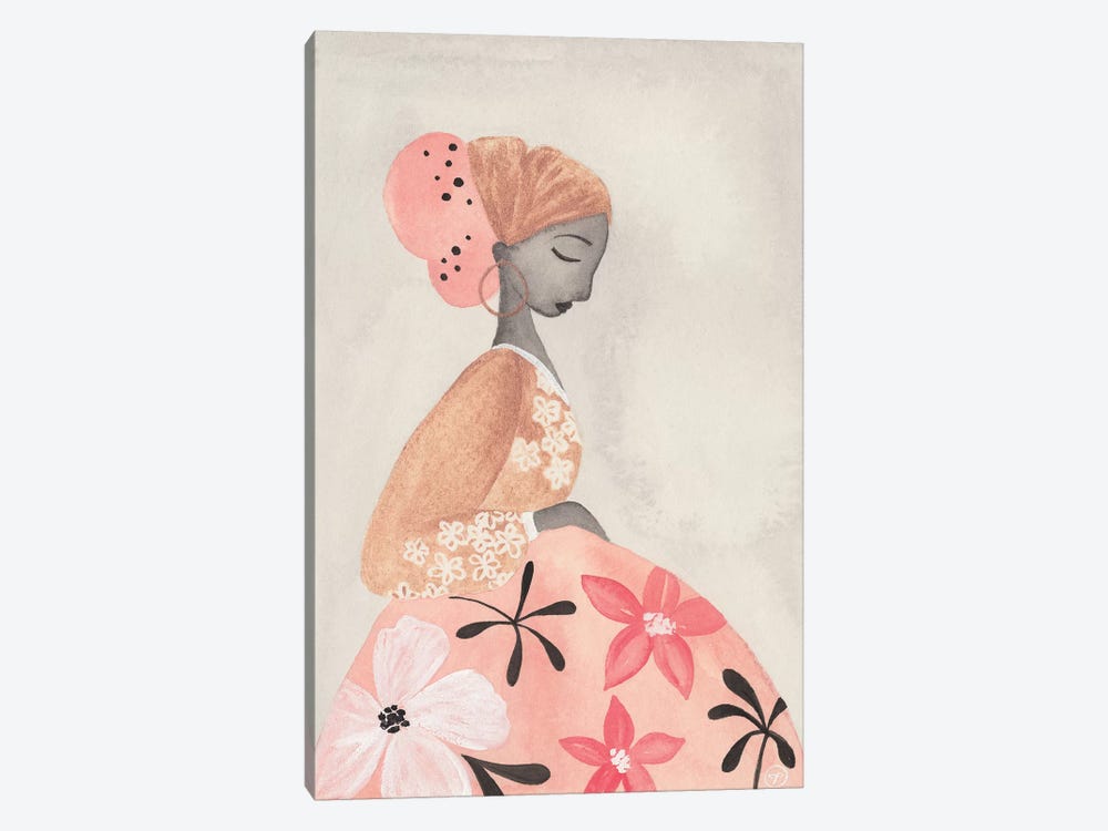 Motherhood Floral Skirt by CreatingTaryn 1-piece Canvas Print