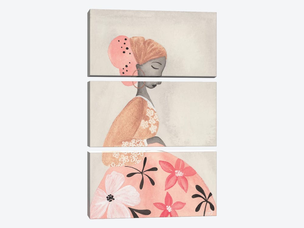 Motherhood Floral Skirt by CreatingTaryn 3-piece Art Print
