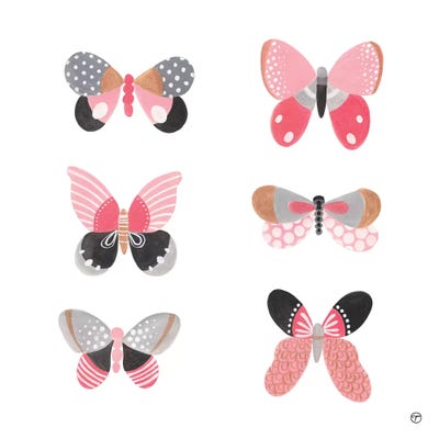 6 Butterflies Paper Square by CreatingTaryn multi panel art