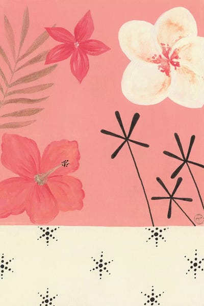 Floral & Botanical Patterns: Pink Tropics by CreatingTaryn