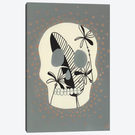 Skull With Canvas Print #CTA64} by CreatingTaryn Art Print