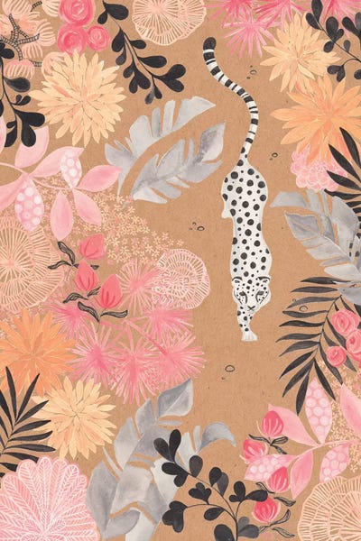Tropical Leaves: Stalking Leopard Paper Kraft by CreatingTaryn