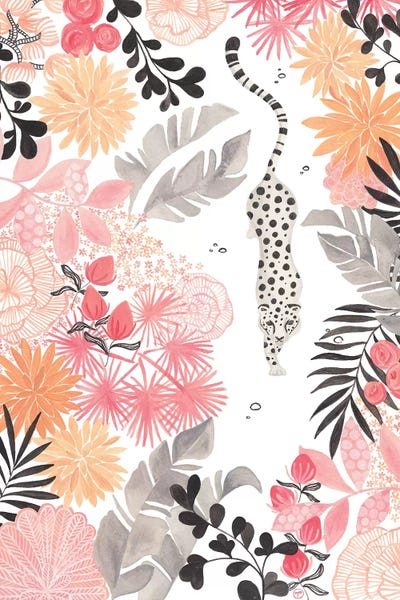 Animal Patterns: Stalking Leopard Paper White Full by CreatingTaryn