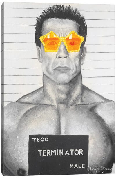 Arrested For Exhibitionism At The Beginning Of Each Film Canvas Art Print - Terminator