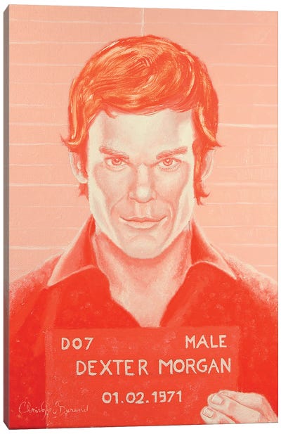 Dexter Canvas Art Print - Michael C. Hall