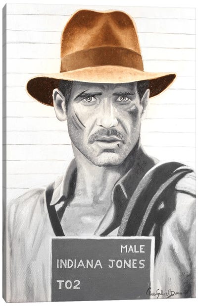 Arrested For Grave Robbing And Rebellion Canvas Art Print - Indiana Jones