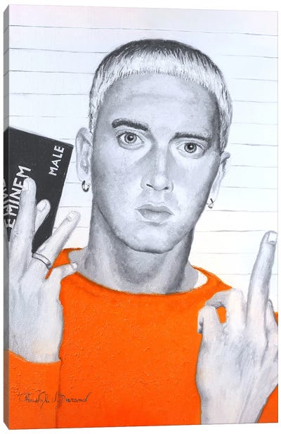 Arrested For Anti-Doping Control Very Positive Canvas Art Print - Eminem