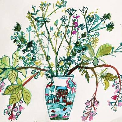 Horse Chestnut Flowers by Charlotte Hardy canvas print