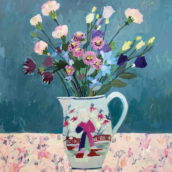 Granny Chic: Pink Carnations by Charlotte Hardy