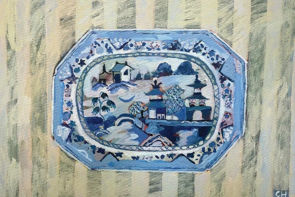 Granny Chic: Two Temples On A Plate by Charlotte Hardy