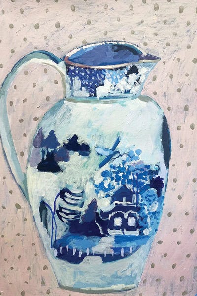 Charming Blue: Blue Willow Pitcher by Charlotte Hardy