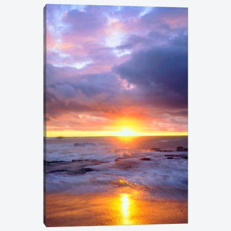 Majestic Sunset, Sunset Cliffs Natural Park, San Diego, California, USA Canvas Print #CTF12} by Christopher Talbot Frank Canvas Wall Art