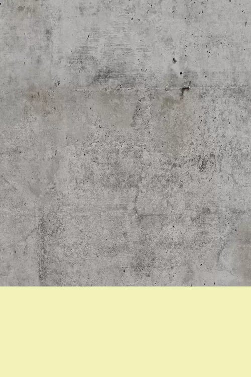Yellow On Concrete by Emanuela Carratoni wall art