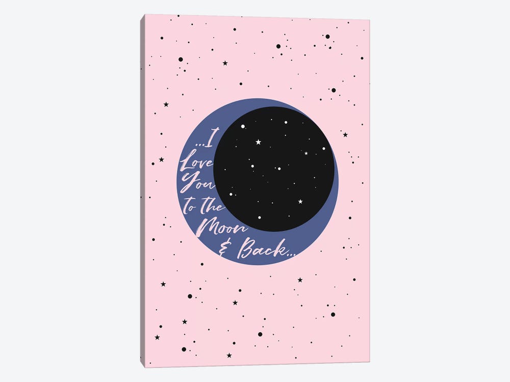 I Love You To The Moon by Emanuela Carratoni 1-piece Canvas Print