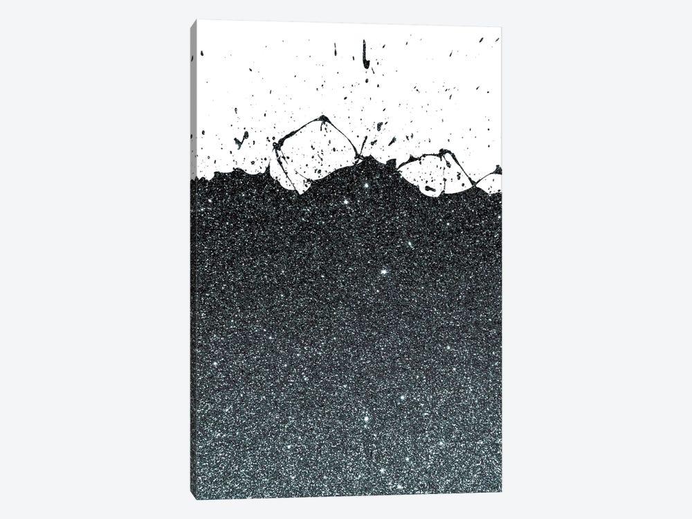 Black Splatter Theme by Emanuela Carratoni 1-piece Canvas Art
