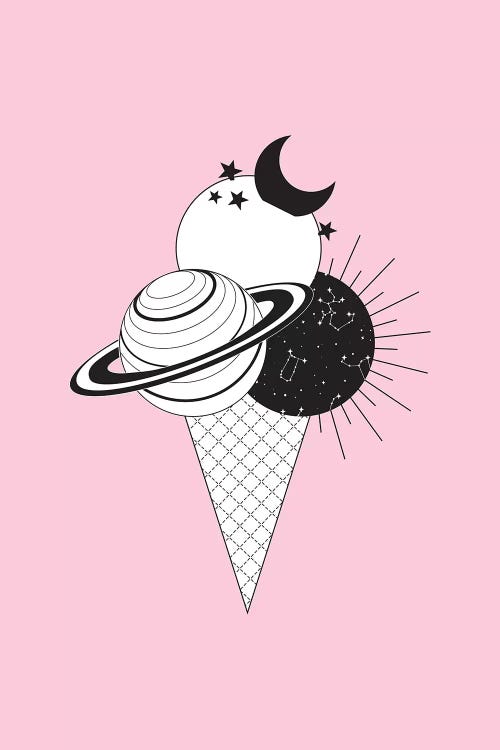 Planet Icecream by Emanuela Carratoni wall art