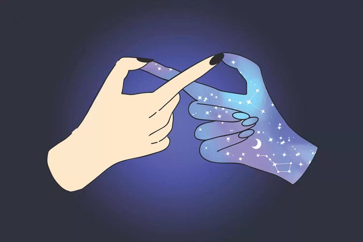 Infinite Hands by Emanuela Carratoni wall art