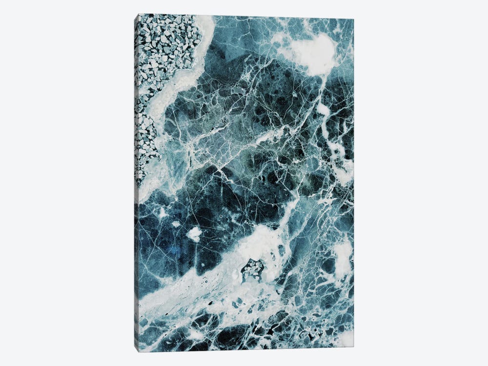 Blue Sea Marble by Emanuela Carratoni 1-piece Canvas Artwork