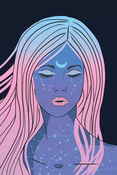 Kids Astronomy & Space Art: Moon Lover by Emanuela Carratoni