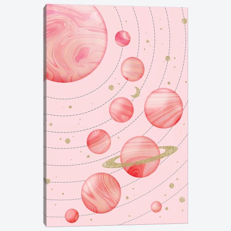Pink Solar System Canvas Print #CTI136} by Emanuela Carratoni Canvas Art
