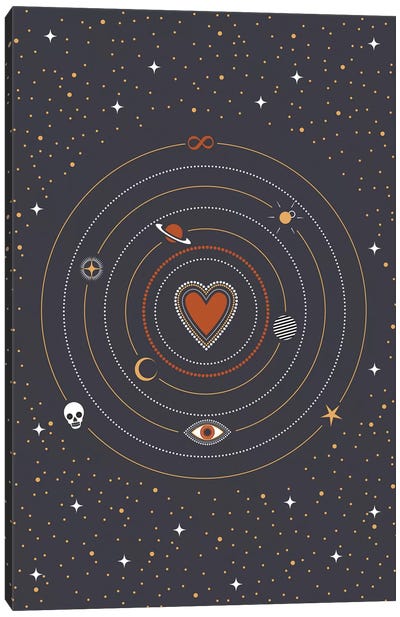 Charms Universe Canvas Art Print - Solar System Art