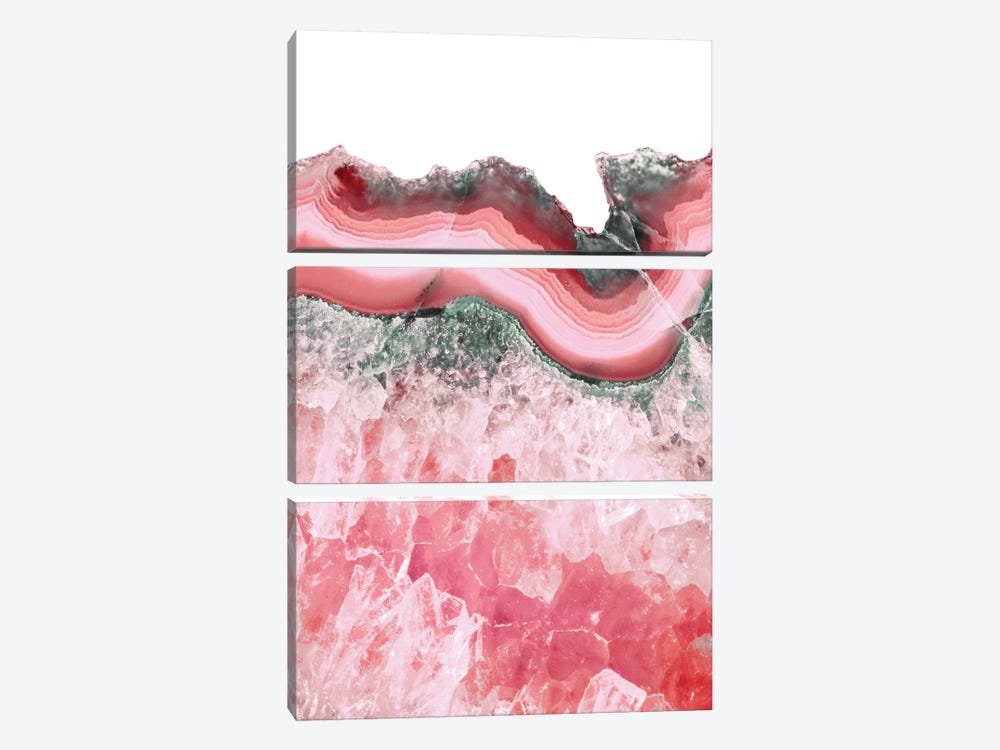 Living Coral Agate by Emanuela Carratoni 3-piece Art Print
