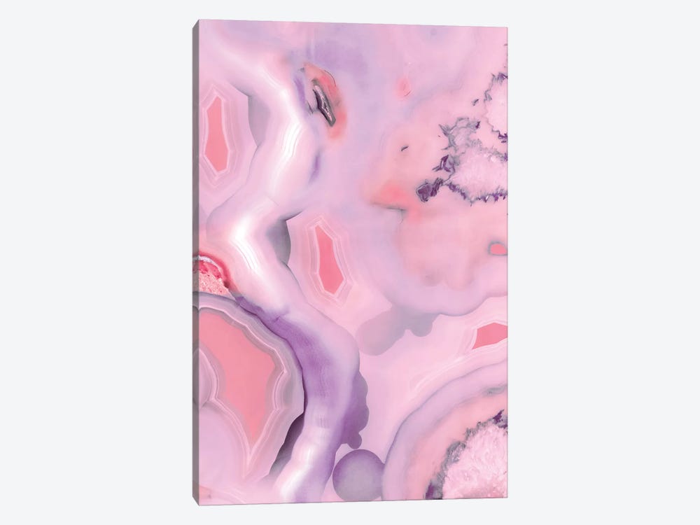 Living Coral And Purple Agate by Emanuela Carratoni 1-piece Canvas Artwork