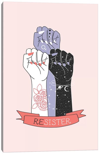 Resister Canvas Art Print - Voting Rights Art