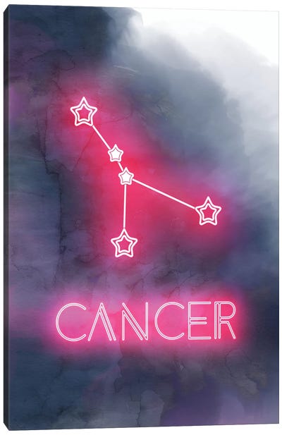 Cancer Zodiac Sign Canvas Art Print - Emanuela Carratoni