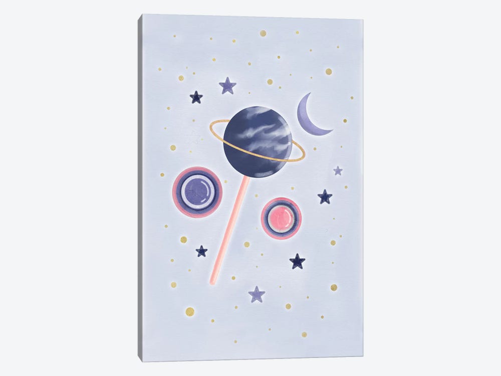 Space Lollipop by Emanuela Carratoni 1-piece Canvas Print