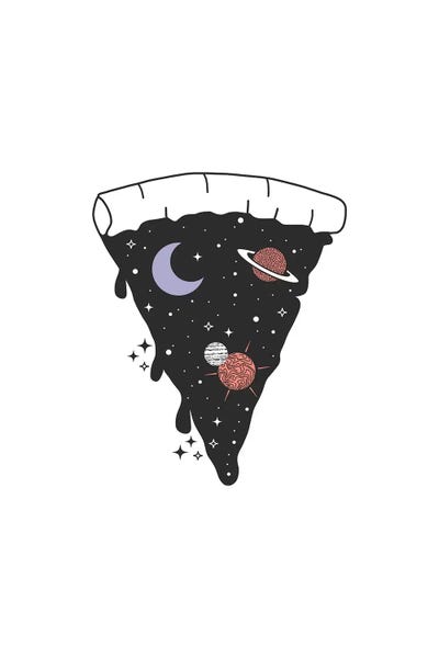Minimalist Décor: Space Pizza by Emanuela Carratoni