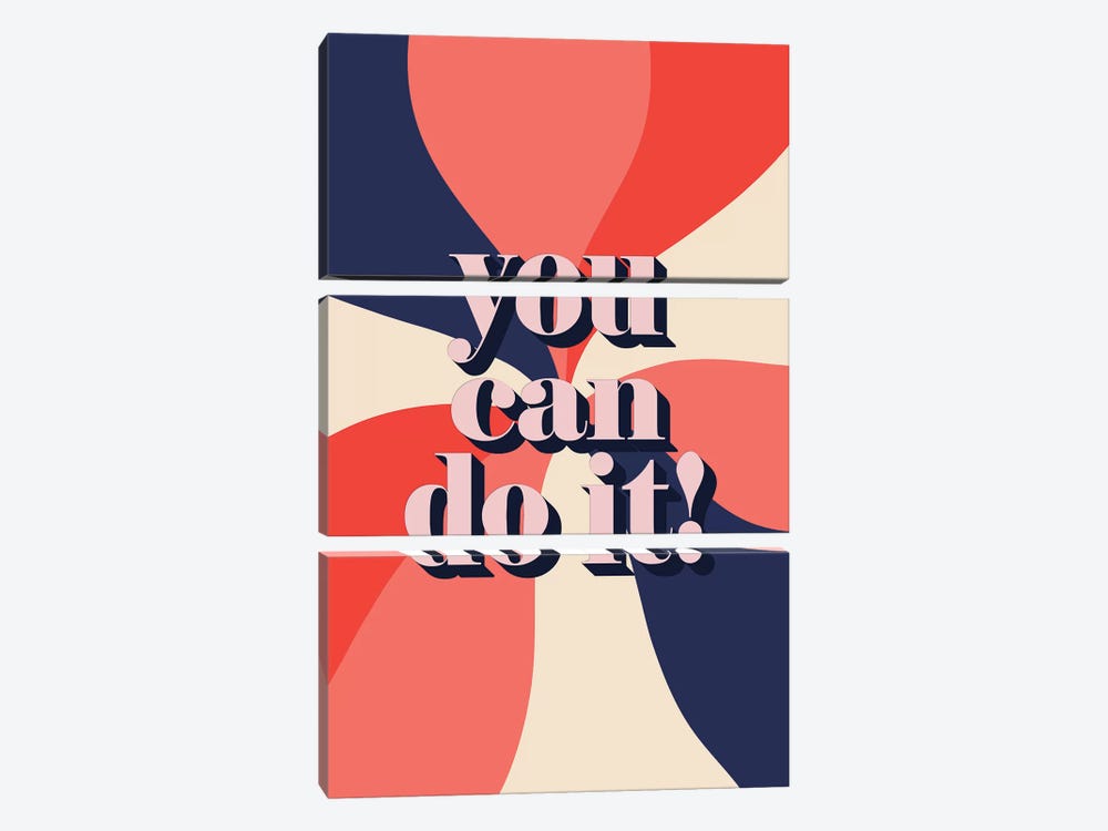 You Can Do It by Emanuela Carratoni 3-piece Canvas Art