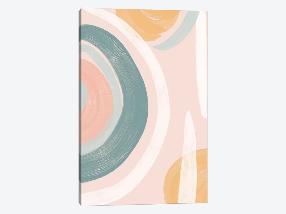 Pastel Abstract Combo II by Emanuela Carratoni 1-piece Canvas Wall Art