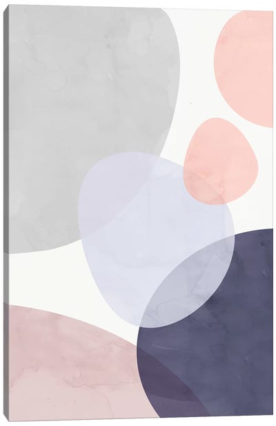 Pastel Shapes III Canvas Art Print - Emanuela Carratoni