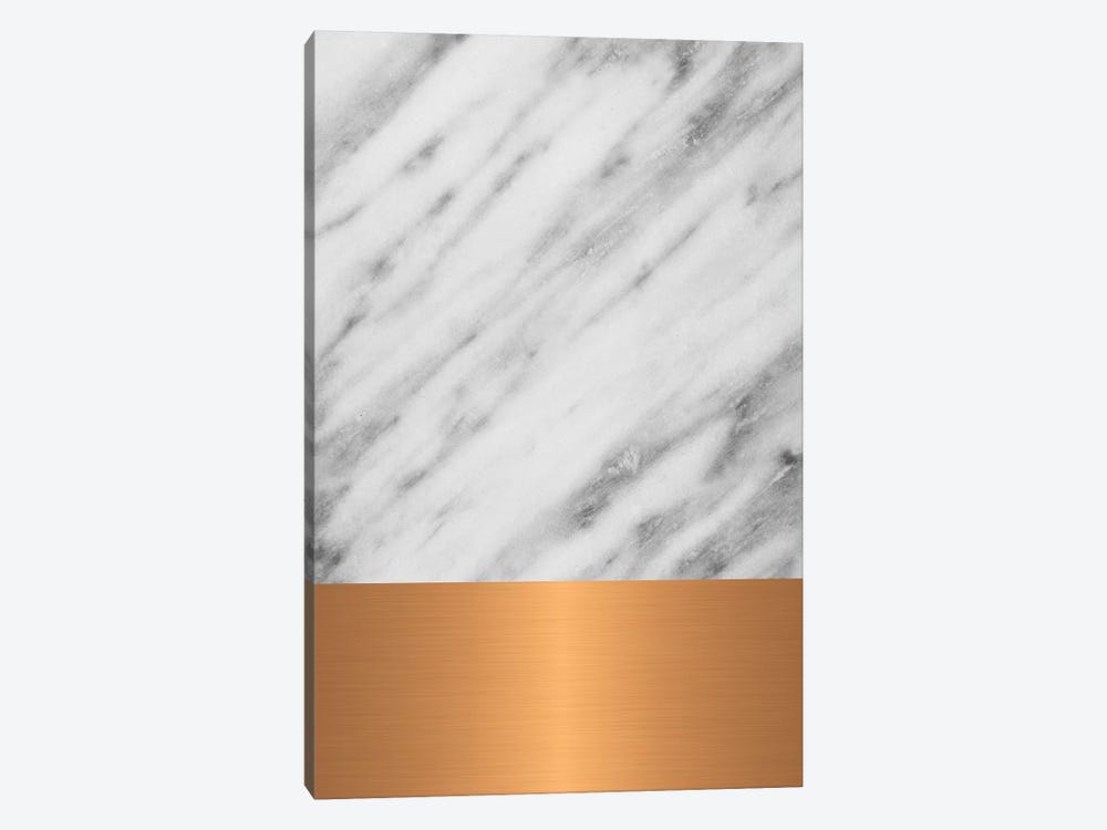 Carrara Marble With Copper by Emanuela Carratoni 1-piece Canvas Wall Art