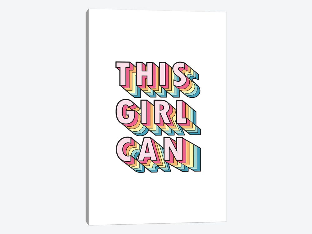 This Girl Can by Emanuela Carratoni 1-piece Canvas Wall Art