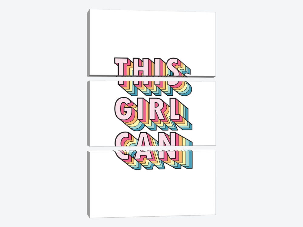 This Girl Can by Emanuela Carratoni 3-piece Canvas Art