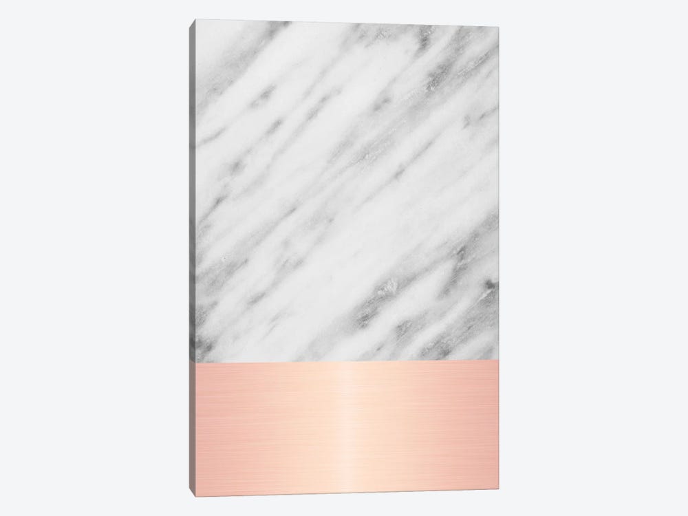 Carrara Marble With Pink by Emanuela Carratoni 1-piece Art Print