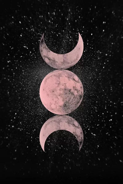 Emanuela Carratoni: Pink Moon Symbol by Emanuela Carratoni