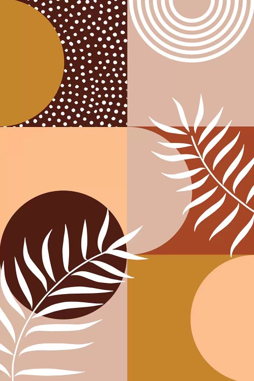 Baked Earth Geometric Theme by Emanuela Carratoni wall art