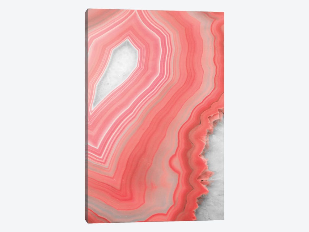 Coral Agate by Emanuela Carratoni 1-piece Canvas Art Print